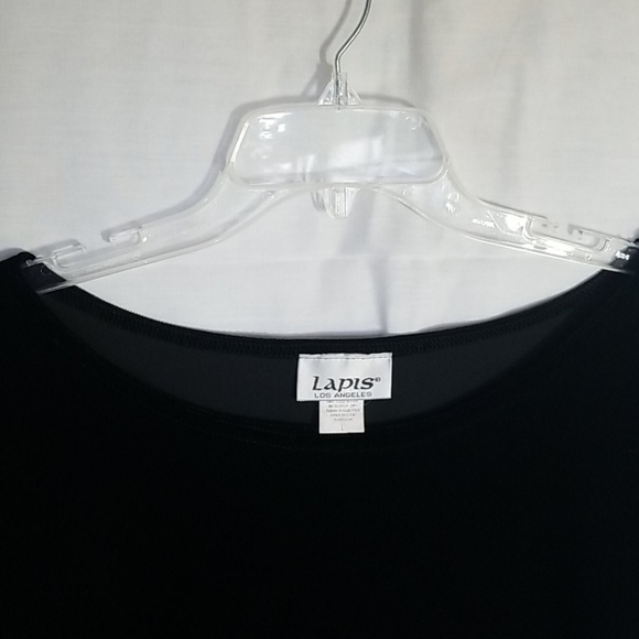 Velveteen fitted knit boat neck shirt - Picture 2 of 4